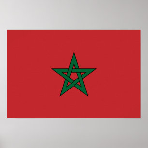 Affiches Maroc - Drapeau marocain
