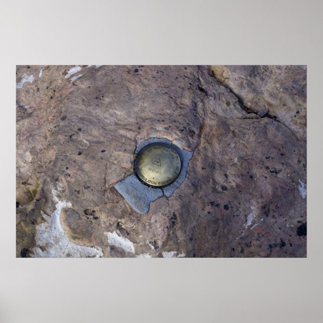 Affiches Marqueur USGS de Hopi Point (Devant)