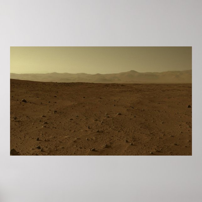 Affiches Mars Horizon via Curiosity (Devant)