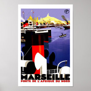 Affiches Marseille Vintage Travel