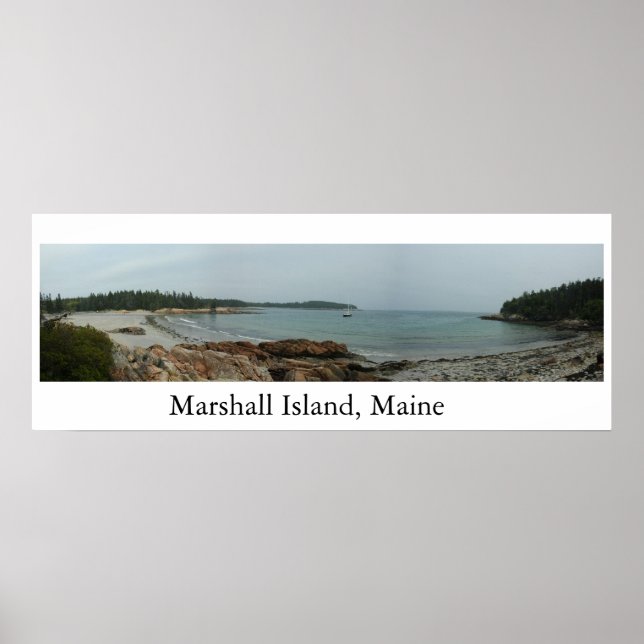 Affiches Marshall Island Beach Maine (Devant)
