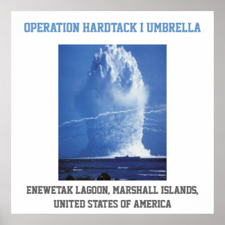 Affiches Marshall Islands UNITED STATES nuclear test