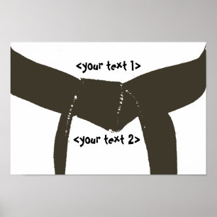 Affiches Martial Arts Brown Belt