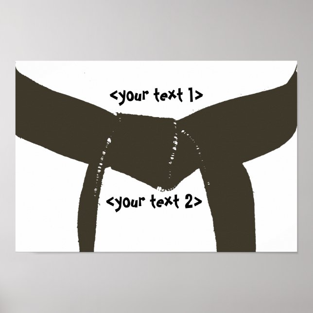 Affiches Martial Arts Brown Belt (Devant)