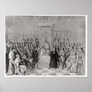 Affiches Martin Luther devant Charles V