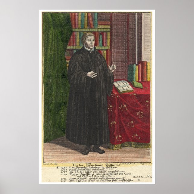Affiches Martin Luther portrait (Devant)