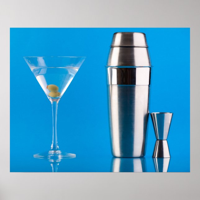 Affiches Martini et shaker (Devant)