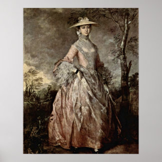 Affiches Mary Countess Howe par Thomas Gainsborough
