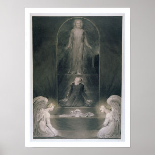 Affiches Mary Magdalene au Sepulcher, vers 1805 (p/c et p