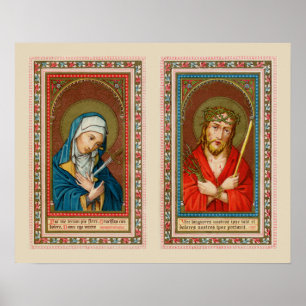 Affiches Mary, Mater Dolorosa & Jesus, Ecce homo