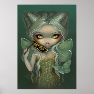 Affiches Mascarade des rococos de papillon d'IMPRESSION