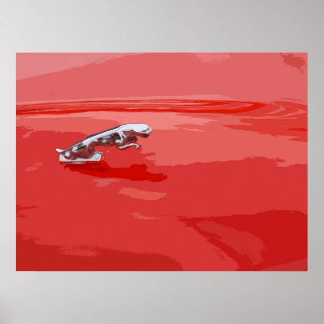 AFFICHES MASCOT JAGUAR BONNET CLASSIQUE (Devant)