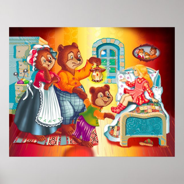 Affiches Masha et 3 ours (Devant)