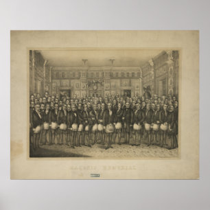 Affiches Masonic Memorial Freemason Freemasonry
