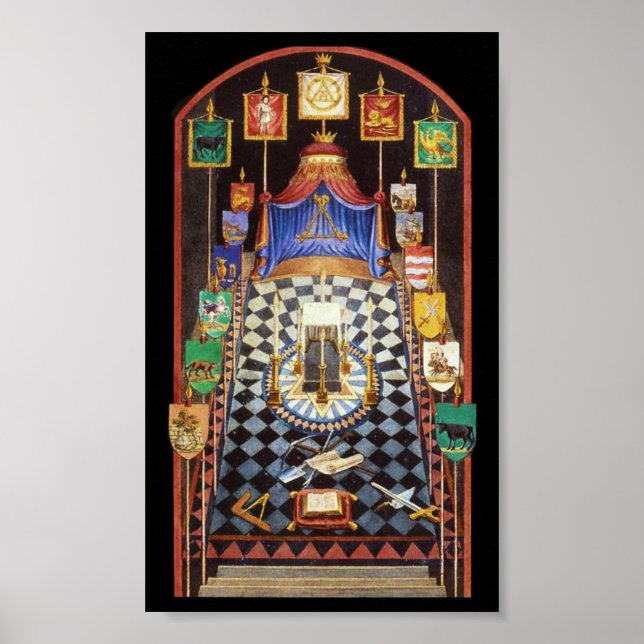 Affiches Masonic Royal Arch Tracing Board - Moyen (Devant)