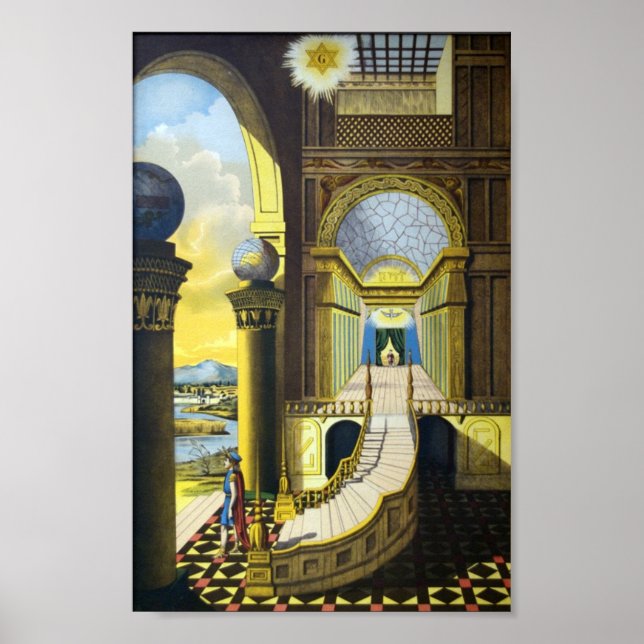 Affiches Masonic Tracing Board - Fellow Craft (Devant)