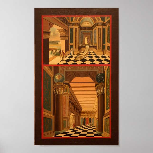 Affiches Masonic Tracing Board - Fellow Craft 2 (Devant)