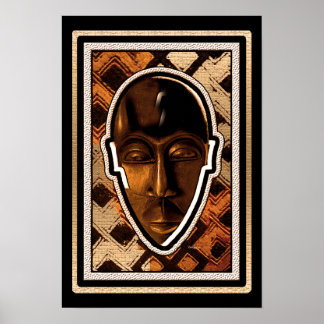 Affiches Masque africain pour la sérénité
