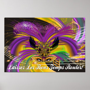 Affiches Masque de Gras d'Affiche-Mardi la reine II