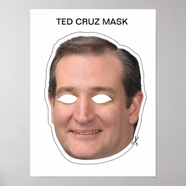Affiches Masque de Ted Cruz (Devant)