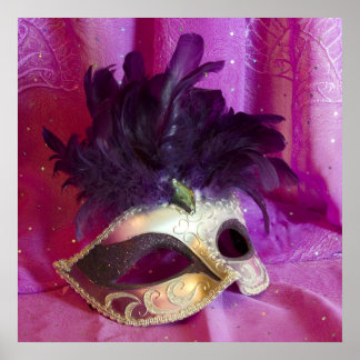 Affiches Masque violet