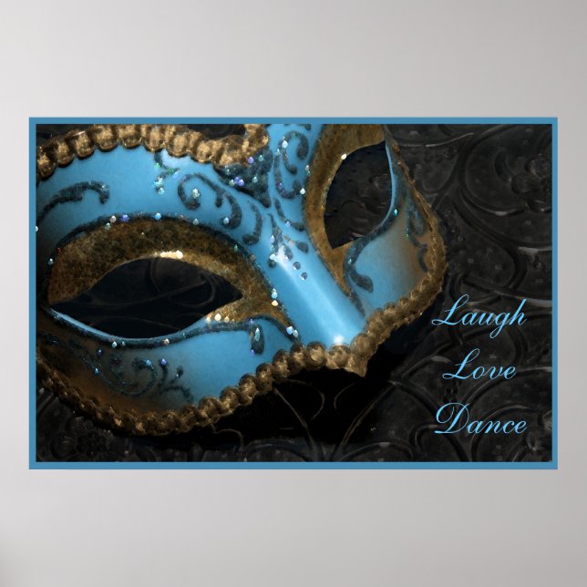Affiches Masquerade Masque Rire Amour Danse Imprimer (Devant)