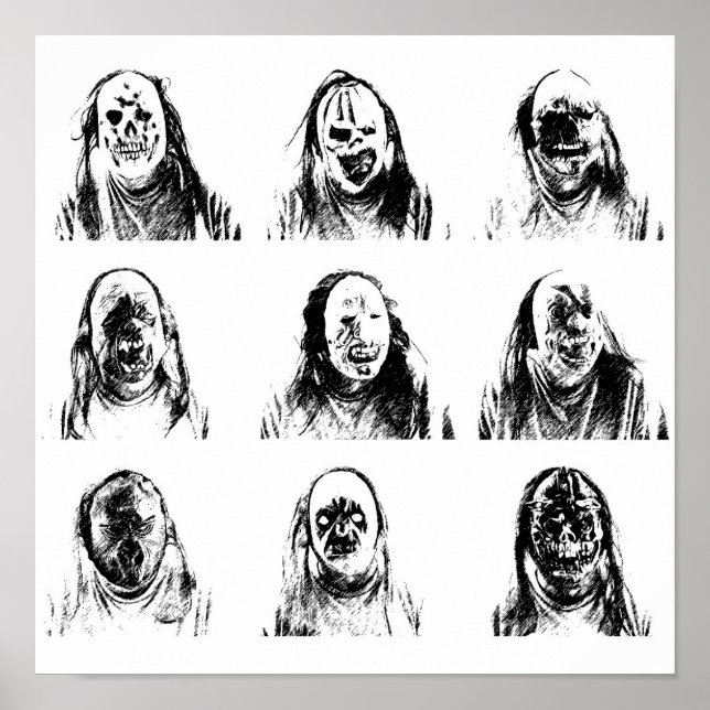 Affiches Masques déplaisants (Devant)