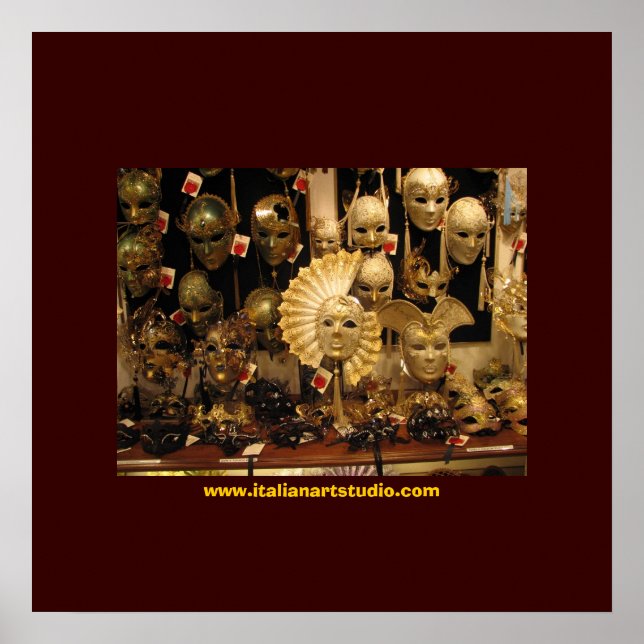 Affiches Masques vénitiens (Devant)