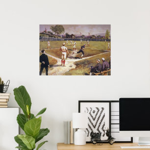 Affiches Match de baseball de sport vintage par Henry Sandh
