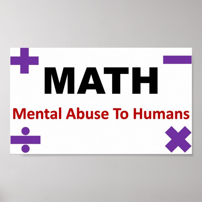 Affiches Mathématiques complètes (Devant)