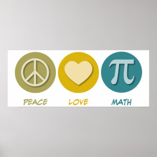Affiches Maths d'amour de paix