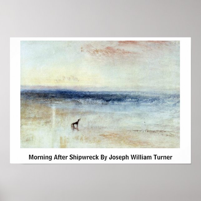 Affiches Matin Après Le naufrage Par Joseph William Turner (Devant)