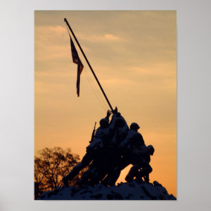 Affiches Matin d'hiver Iwo Jima
