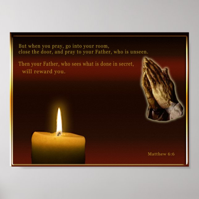 Affiches Matthieu6:6 (Devant)