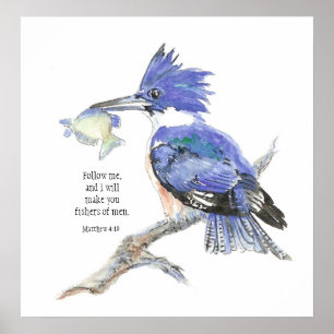 Affiches "Matthieu 4:19" Pêcheurs Hommes Citation de la Bib