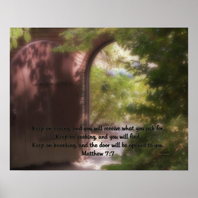 Affiches Matthieu 7:7 (Devant)