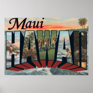 Affiches Maui, Hawaii Grandes ScènesMaui, HI
