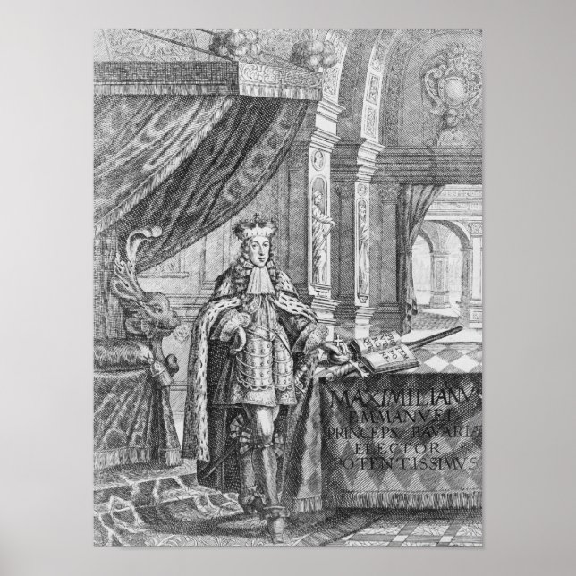 Affiches Maximilian II Emanuel, Électeur de Bavière (Devant)