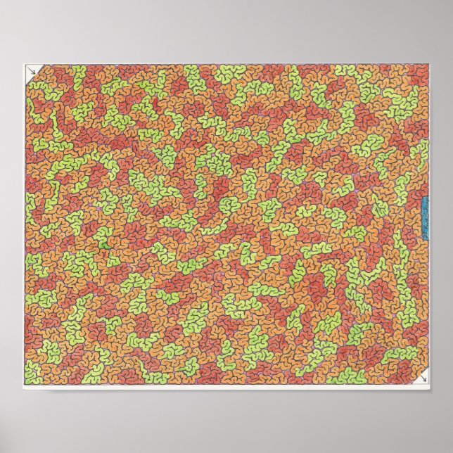 Affiches Maze de mélange (Devant)