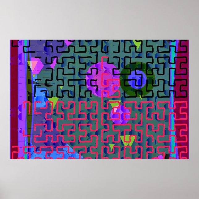 Affiches Maze rouge (Devant)