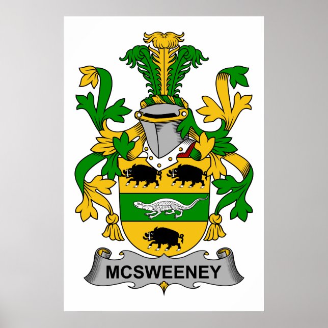 Affiches McSweeney Family Crest (Devant)