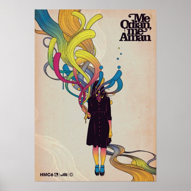 Affiches Me odian, moi aman Print (Devant)