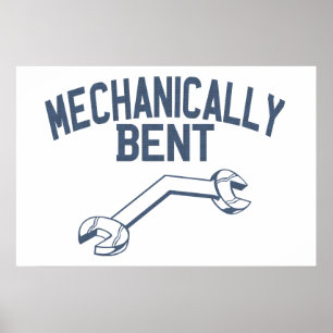 Affiches Mécaniquement coudé