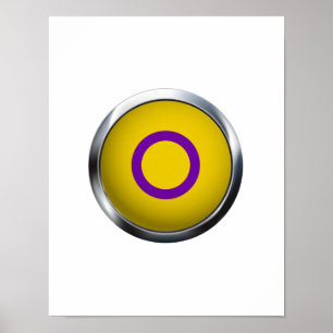Affiches MÉDAILLON DE Fierté INTERSEXE