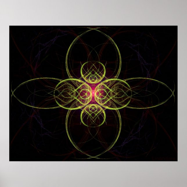 Affiches Médaillon rouge Par Alexandra Cook alias Linandara (Devant)