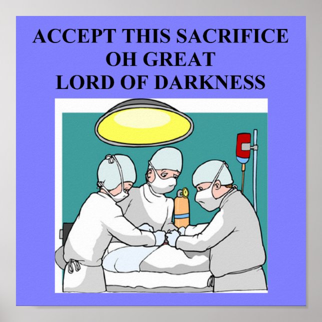 Affiches médecin satanique médecin chirurgien (Devant)