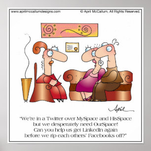 Affiches MÉDIAS SOCIAUX, SOCIAL ME Imprimer par April McCal