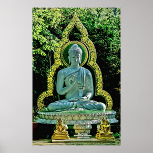 Affiches Méditer l'impression de bouddha