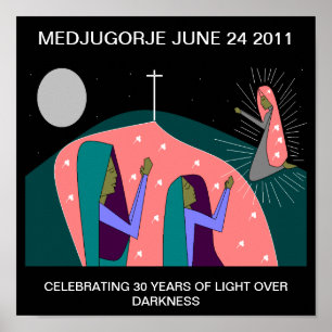 AFFICHES MEDJUGORJE ANNIVERSAIRE DE 30 ANS
