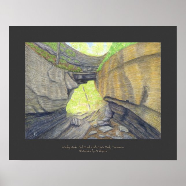 Affiches Medley Arch Natural Bridge Art Print (Devant)